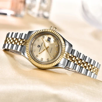 PAGANI DIZAINO moteriški Laikrodžiai Prabangos Prekės ženklo Mados Aukso Laikrodis Ponios Suknelė Sporto Laikrodis Moterims Plieno Žiūrėti Relogio Feminino