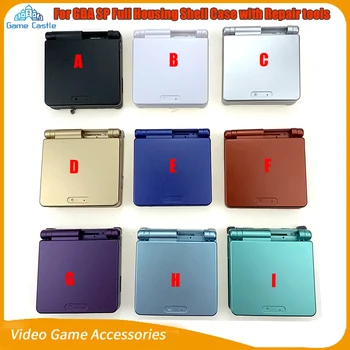 Pakeitimo Grynos spalvos Korpusas su Lukštais Faceplate Padengti Remonto Dalių Nintendo Gameboy Advance SP GBA SP Konsolės