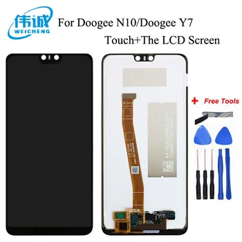 Patikrintas LCD Ekranu, Skirtas Doogee Y7 LCD Ekranas Su Jutikliniu Ekranu, Pilnas komplektas Skirtas Doogee N10 Jutiklis LCD +Įrankiai