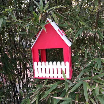 Paukščių Namas, Mediniai Vėdinimo lizdavietes Pramogų Kieme Birdhouse Sodo dekoracijos paukštis narve apdailos paukščių lova
