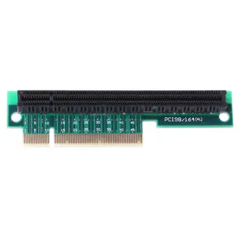 PCI-E 8X į 16X Stovo Adapteris PCI-Express x8, kad x16 90 Laipsnių stačiu kampu Kortelės Konverteris 1U/2U Priedai