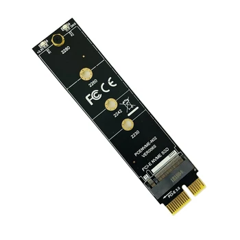 PCI-E PCI Express 3.0 X1 M. 2 M KLAVIŠĄ Sąsaja NVMe PCIE SSD M. 2 Riser Card Adapteris Heatsink SSD 2230 2242 2260 2280 Visu Greičiu
