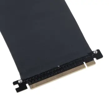 PCI Express PCIe3.0 16X į 16X Lankstus Kabelis Adapteris 90 Laipsnių Kampu Riser Card