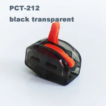 PCT-212 skaidrus naujo tipo greitai laidų Jungtis Universalus Kompaktiškas kištuko laidai maitinimo laido Jungtis push-Terminalo Blokas