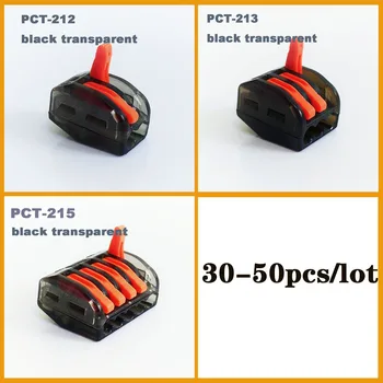 PCT-212 skaidrus naujo tipo greitai laidų Jungtis Universalus Kompaktiškas kištuko laidai maitinimo laido Jungtis push-Terminalo Blokas
