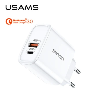 PD greitas įkroviklis,USAMS Telefono kroviklis 5V/3.4 greitai Tipas-c USB kroviklis skirtas 