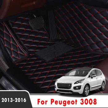 PN Kilimai Peugeot 3008 2016 2013 M. Automobilio Grindų Kilimėliai, Interjero Aksesuarai, Optikos Užsakymą Odos Apdaila Apima