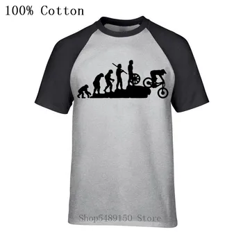 Populiarus MTB Evoliucija Kalnų Juoda Marškinėlius Dviračių Vyrų Vasaros trumpomis Rankovėmis T-Shirt Dviračiu Dėvėti Aukštos Kokybės Dviratininkas Drabužius Tees