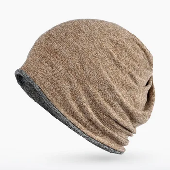 Prekės NUZADA Žiemos Medvilnės Skrybėlę Išlaikyti Šiltas Vyrai Moterys Apsidraudimo Bžūp Du Būdai, kaip Naudoti Skullies Beanies Megzti Mezgimo Kepurės variklio Dangčio 1011