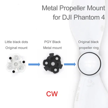 Priedai DJI phantom 4 Metalo Propelerio Laikiklis tvirtinimas Phantom4 Silve juoda Laikiklio Adapterio variklio jungtis drone dalys