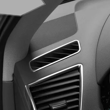 Prietaisų skydelio Oro Kondicionavimo Angos Rėmo Apdaila Padengti Apdaila 2vnt Audi Q5 2010-2016 Nerūdijančio Plieno, Automobilių Reikmenys