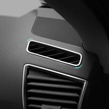 Prietaisų skydelio Oro Kondicionavimo Angos Rėmo Apdaila Padengti Apdaila 2vnt Audi Q5 2010-2016 Nerūdijančio Plieno, Automobilių Reikmenys