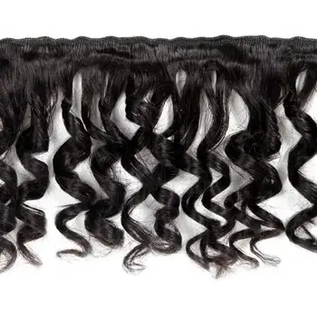 Purios Garbanotas Ryšulius su 2×4 Nėrinių Uždarymo Žmogaus Plaukų Ryšulius Su Uždarymo Brazilijos Plaukų Pynimas Ryšulių Remy Hair Extension