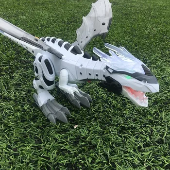 Pėsčiomis Dragon Žaislas Gaisro Kvėpavimo Vandens Purškimo Dinozaurų Gimtadienio Dovana Dinozaurų Modelis Žaislai Naujovė Electric Light Žaislai FH5 7652