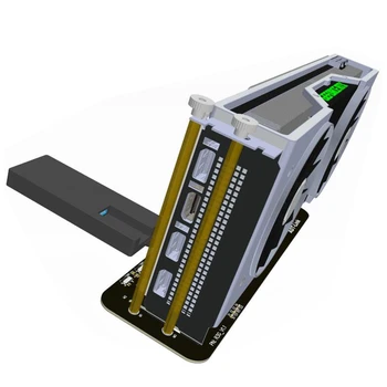 R43SG-TB3 PCIe x16 PCI-e x16, kad TB3 ilgiklis PCI-Express Kabeliai eGPU Adapteris 