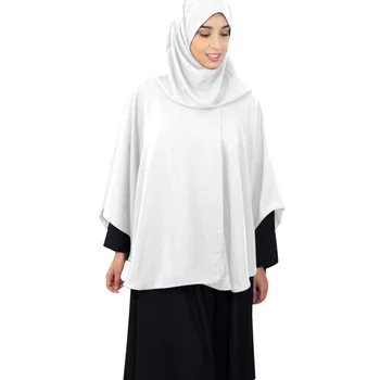 Ramadanas Musulmonų Moterų Maldos Khimar Hijab Overthead AbayaTops Skara Niqab Burqa Arabų Turkija Jilbab Jurken Žaliojo Islamo Apranga
