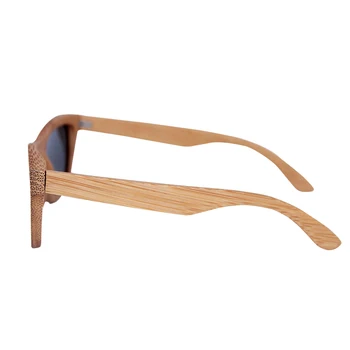 Rankų darbo Bambuko medinis rėmas, akiniai nuo saulės moterims, vyrams Poliarizuota derliaus saulės akiniai Paplūdimio Anti-UV akiniai zonnebril