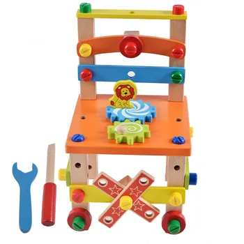 Rankų Daugiafunkcinis Montavimas Kėdė Kintamasis Surinkimo Įrankis Kėdė Vaikų Švietimo Žaislai, mokymosi žaislai vaikams