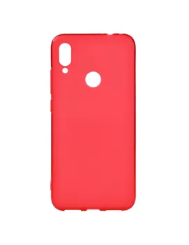 Raudona sklandžiai silikono atveju Xiaomi Redmi 7 Pastaba.