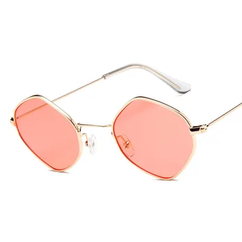RBRARE Naujas Vintage akiniai nuo saulės moterims Retro prekės skaidrus, Rombas, Saulės akiniai moterims Maža Raudona geltona Akiniai lady UV400
