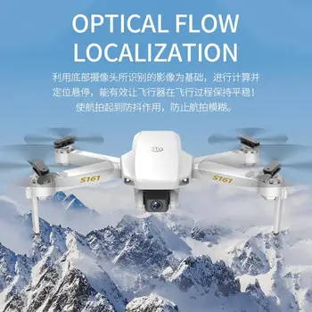 RCtown S161 Drone 4k Hd Dual Camera Wifi Fpv 2.4 ghz Quadcopter Drone Gestų Kontrolės Foto Optinio Srauto Vaikams, Žaislai #X0716