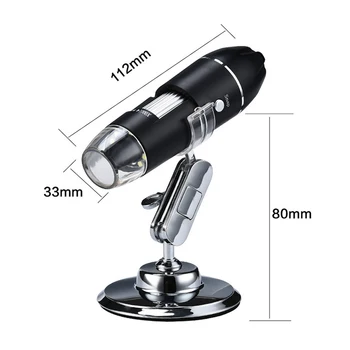 Reguliuojamas 1600X LED Skaitmeninio Mikroskopo vaizdo Kameros Tipas-C/Micro USB Zoom didinamasis stiklas Endoskopą Elektroninių USB Mikroskopą, skirti Litavimui