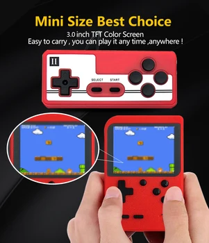 Retro Nešiojamas Mini Nešiojamą Žaidimų Konsolę 8-Bitų Žaidimas, Žaidėjas, Pastatytas 400 Klasikiniai Žaidimai Vaikystės Atmintis