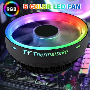 RGB 5-Spalvų LED CPU Aušintuvo Ventiliatorius Aliuminio Heatsink Intel LGA1156/1155/775/1150 AMD /FM1/FM2/FM2+/AM2/AM2+/AM3+/AM4