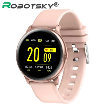 Robotsky KW19 Moterų Smart watch Širdies ritmo monitorius Vyrams, Sporto Paleisti Smart Apyrankę Fitness Tracker Smartwatch 