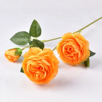 Rožinė Šilko Bijūnas Dirbtinės Gėlės Rose Vestuvių Namų 