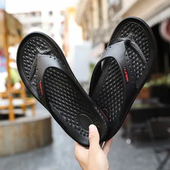 SAGACE Mados šlepetės vyrams Laisvalaikio bateliai vyrams Vasaros Flip Flop Namų Batai Paplūdimio Anti-Slip Šlepetė Skaidres sandalai vyrams didelis dydis naujas