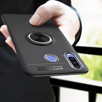 Samsung Galaxy A50 Atveju A70 Prabanga Padengti Žiedas Turėtojas Minkštas Matinis Silikonas Coque 