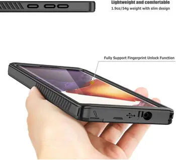 Samsung Galaxy S21 Ultra S21+ Plius 5G 20 Pastaba Ultra Atveju Vandeniui Built-in Screen Protector, pirštų Atspaudų Atrakinti Padengti Rubisafe