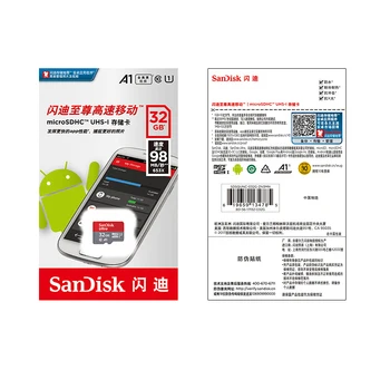 Sandisk Originalus atminties kortele 64GB 100mb/s UHS-I TF Mikro SD kortelės Class10 Ultra SDHC SDXC flash atminties kortelė 6829