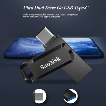 SanDisk USB OTG 3.1 Tipas-C USB 