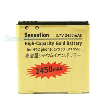 Seasonye 2x 2450mah BG86100 Aukso Bateriją + Kroviklis HTC Sensation XE 4G G14 Z710E Z710T EVO 3D Z715E G17 G18 ect