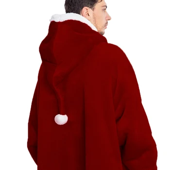 Sherpa Antklodė Hoodie Negabaritinių Nešiojami Fleece Series Žiemą Šiltas Milžinišką Kišenės Hoodie Antklodė Su Rankovėmis