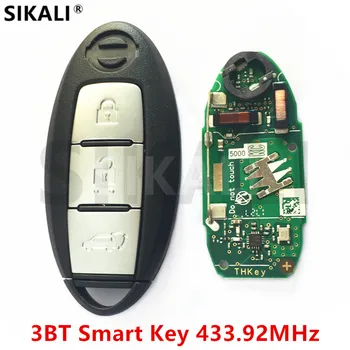 SIKALI Smart Remote Key 3 Mygtukai Kostiumas NISSAN Qashqai, X-Trail Durys Valdytojas Continontal 433.92 MHz su Mikroschema