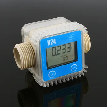 Skaitmeninis LCD K24 Kuro Skaitiklis Cheminių medžiagų, Vandens, Jūros Koreguoti Skysčių Skaitikliai, Matavimo Įrankiai, Raudona Mėlyna