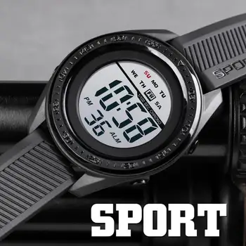 SKMEI Prekės ženklo Mados Sporto Žiūrėti Daugiafunkciniai Laikrodžiai Karinės 5Bar Vandeniui LED Skaitmeninio Laikrodžio Relogio Masculino 1638
