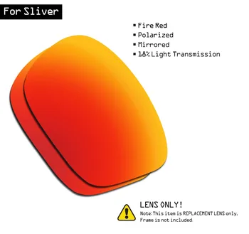 SmartVLT, Poliarizuota Akiniai Pakeitimas Objektyvai už Oakley Skiedra - Ugnies Raudona 11372