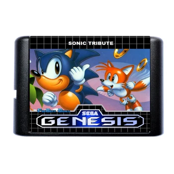 Sonic Duoklė 16 Bitų MD Žaidimo Kortelės Sega Mega Drive Genesis 20613