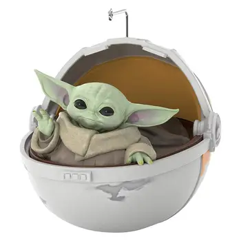 Star Baby Yoda Mielas Yoda Baby Kapsulės Karai Mandalorian Lėlės Žaislas Pakabukas Papuošalai, Brangakmenių Dervos Apdaila