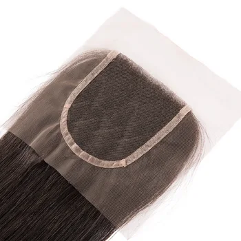 Stema Peru Tiesiai 8-40Inch 3PCS Ryšulius Su 4x4 Nėrinių Uždarymo Ryšulius Su Uždarymo Ilgai Ilgis Žmogaus Remy Hair Extension