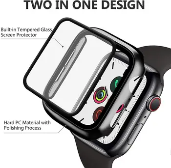 Stiklas+Case+diržu, Apple watch band 44mm 40mm 38mm 42mm Reikmenys, Metalo Milano linijos apyrankę correa iwatch serijos 6 5 4 se
