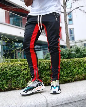 Streetwear Bėgiojimo Kelnės vyriškos Sportinės Kelnės Bėgiojimo Kelnės Vyrams SweatPants Medvilnės Sportinės Kelnės Slim Fit Fitneso Kelnės