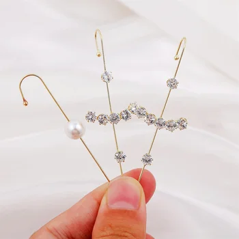 Stud auskarai ausies wrap vikšriniai kablys auskarai kalėdų didmeninė accesories moterų papuošalai korėjos kristalų auskarai vestuvių
