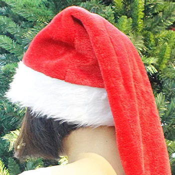 Suaugusiųjų Ilgas Kalėdų Skrybėlę Overlength Pliušinis Kalėdų Senelio Kalėdos Ilgą Uodegą Bžūp Pliušinis Santa Claus Bžūp Kalėdų Šalis Dekoro#40