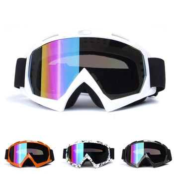 Suaugusiųjų Motokroso apsauginių Akinių Motociklą akiniai Akiniai ATV skaidraus Lęšio Slidinėjimo Šalmas Googles Off-road Kawasaki Oculos Gafas