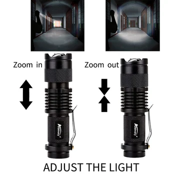 Super šviesus dviračių šviesos mini juodas atsparus vandeniui zoom dviračio šviesos naudojimo 14500 / AA baterijos dviračių priedai jojimo apšvietimas 16251